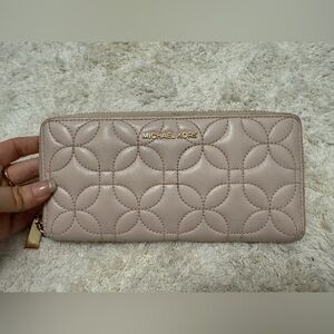 Michael Kors Tan Quilted Wallet